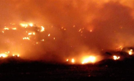 У Кагарлику сталася пожежа на міському полігоні твердих побутових відходів