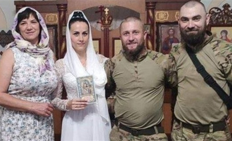 До церкви в білій сукні: захисник Юрій та Юлія Короловичі обвінчалися в Покровську