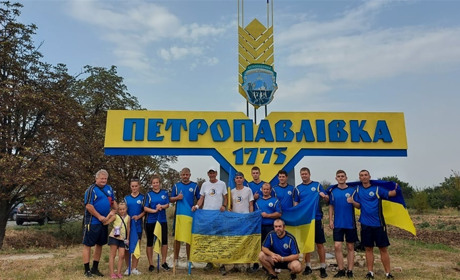 Як Петропавлівщина зустріла спортсменів Всеукраїнського надмарафону «Схід і захід разом»