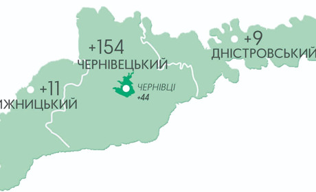 Географія поширення COVID-19 13 вересня у населених пунктах колишнього Кіцманського району