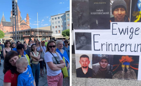 У німецькому містечку Майнц вшанували пам’ять жмеринських захисників, які віддали життя за Україну
