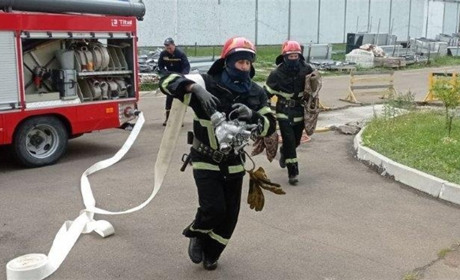 44 вогнеборці на 10 одиницях основної та спеціальної техніки гасили умовну пожежу дизпалива на ХАЕС