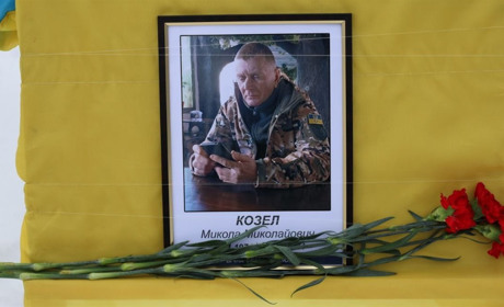 У селі Перемога попрощалися з військовим 16-го батальйону Миколою Козелом