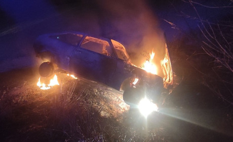 В Ковалисі згорів автомобіль «Таврія»