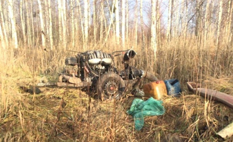 В урочищі Сарненського району знайшли мотопомпи