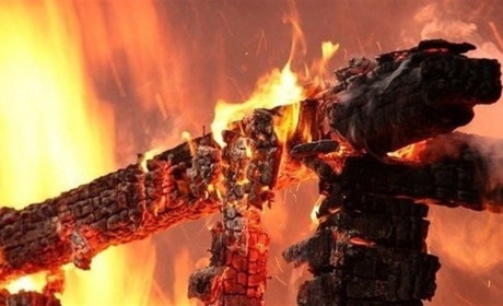 Поблизу Почаєва горіла господарська будівля