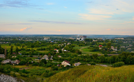 На Сватівщині у День Незалежності молилися за Україну: відео з квадрокоптера Олександра Кривоноса