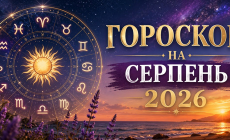 Гороскоп на серпень 2026 для всіх знаків зодіаку: фінанси, здоров'я, кохання