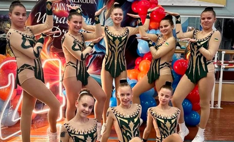 Молоді грації з Південноукраїнська здобули перемогу на Кубку Київської області з спортивної аеробіки