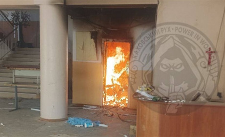 В окупованій Каховці стався підпал школи №1, горів спортзал