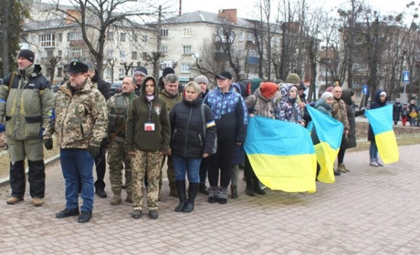 Славутські добровольці присягнули на вірність Україні
