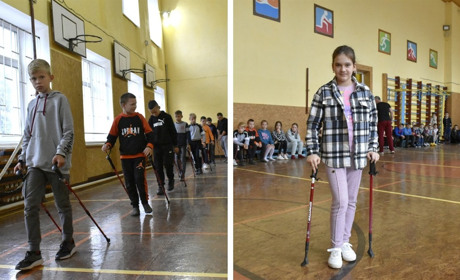 В день народження школі №3 подарували безкоштовний майстер-клас зі скандинавської ходьби