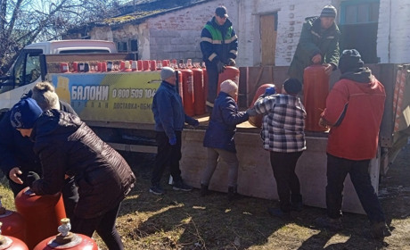 Вільхуватська громада отримала гуманітарну допомогу у вигляді скрапленого газу