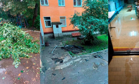Зірвало покрівлю лікарні: по Житомирщині пройшлася руйнівна стихія