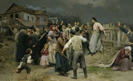 Сюжет картини „Жертва фанатизму” Миколи Пимоненка — родом із Кременця