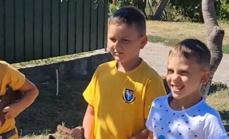 У Мирівській громаді на Нікопольщині діти організували блокпост де збирали кошти для допомоги ЗСУ