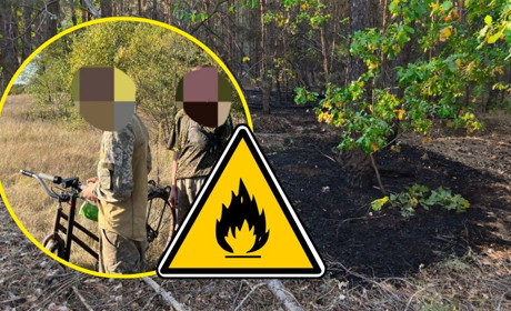 Дві пожежі за день — на Берестинщині рятувальники виявили дітей, причетних до займання лісу