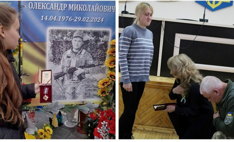 Ордени «За мужність» і медалі вручили родинам Героїв (посмертно) у Жмеринці в День Соборності