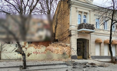Ворожі обстріли Херсонщини: пошкоджені житлові будинки, автівка, театр (ФОТО)