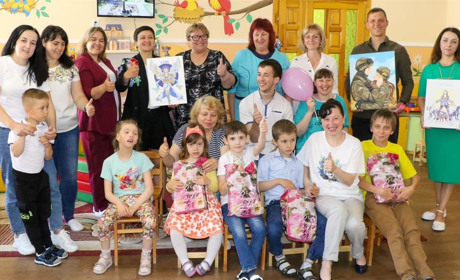 Працівники ХАЕС привітали дітей-вихованців реабілітаційного центру "Мрія"