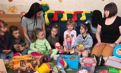 Садочки Жовтих Вод разом з Юнісеф проводять двічі на тиждень заняття в Палаці Культури