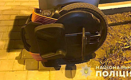 Осторожно - в Измаиле носятся пьяные моноколесисты!