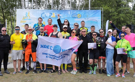 Працівники Хмельницької АЕС взяли участь у благодійному веломарафоні «100 ВЕЛОWatt»