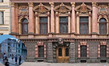 Серед уражених будівель - Будинок вчених в Одесі. Одна з найгарніших споруд міста. А також житло