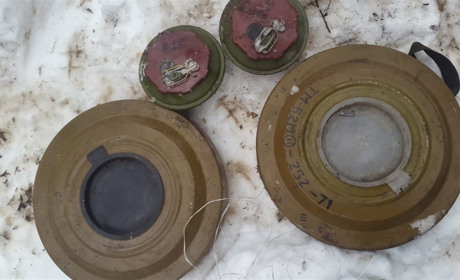На околицях Попасної виявили схрон з бойовими протитанковими мінами 