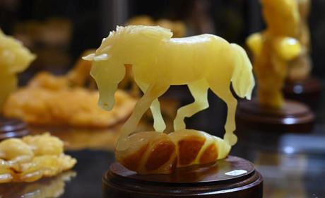 Бурштин з Сарненського району представили на міжнародній виставці в Польщі