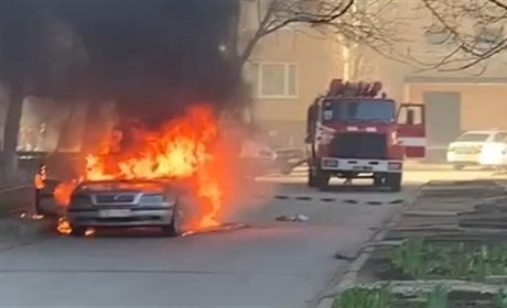 В Южноукраинске горел автомобиль. Третий по счету в этом году