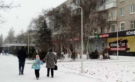 Сніг з хуртовиною і мороз