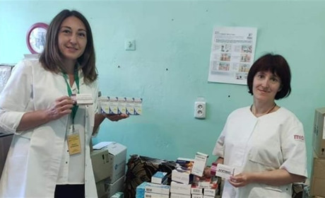 Центральна міська лікарня Торецька отримала гумдопомогу із ліками. ВІДЕО