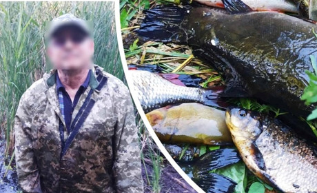У Мар’їній Рощі браконьєри натягали сітками риби на 45 тисяч гривень