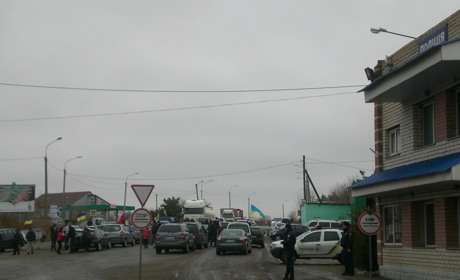 Як протестували власники "єврономерів" на Херсонщині