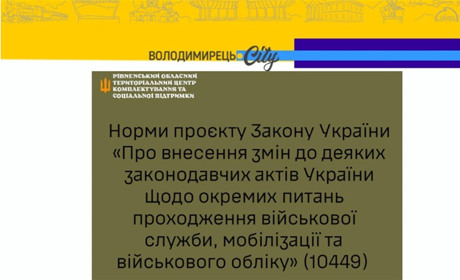 Закон України про мобілізацію: ключові норми. Розʼяснення Рівненського ОТЦКСП