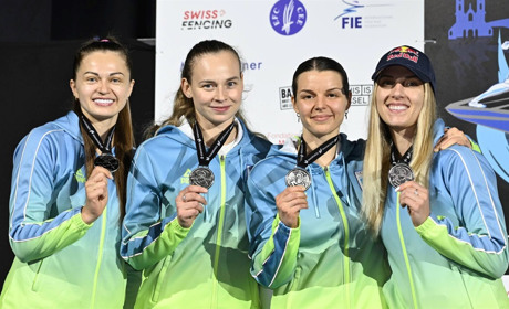 Срібло Чемпіонату Європи з фехтування здобула нетішинка у складі збірної України