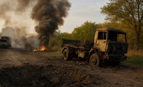 Обстріл Сосницької громади: загинув водій, знищені вантажівки
