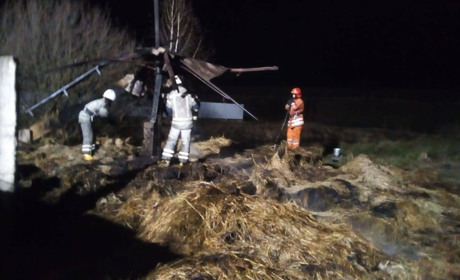 Пожежа в Сарнах: згоріло три тонни сіна