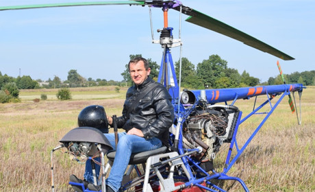 «Три метри над рівнем неба» по-рафалівськи: аматор власноруч сконструював вертоліт