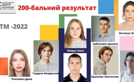 8 славутчан написали національний мультипредметний тест на 200 балів