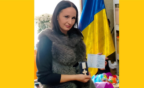 Волонтерка з Вертіївки Тетяна Лебідь отримала Знак народної пошани - «ХРЕСТ ГРОМАДЯНСЬКИХ ЗАСЛУГ»
