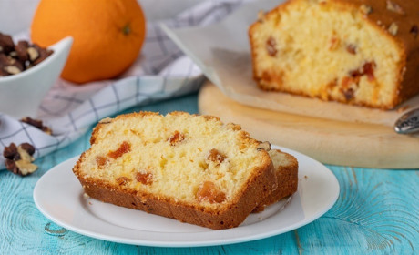 Рецепт дня: апельсиновий кекс із курагою