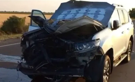 Окупанти вдарили дроном по автомобілю головного рабина Херсонщини (відео)