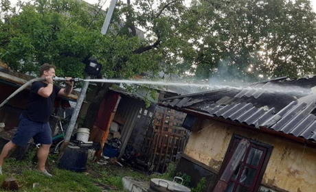 Перша «перевірка боєм» пожежної бригади Стайок