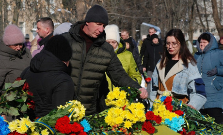 Шостка в останню путь провела свого захисника — сержанта Нацгвардії з позивним «Дукат»
