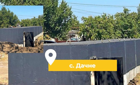У Дачному місцева влада монтує модульні укриття для шкіл