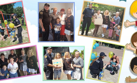 Правоохоронці привітали зі святом ворожбянську та білопільську малечу