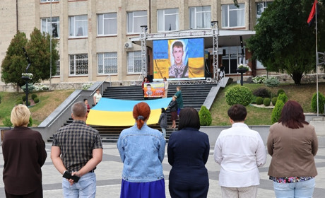 «Це була дитина душі». У Городку вшанували пам’ять полеглого Героя України Богдана Марченкова