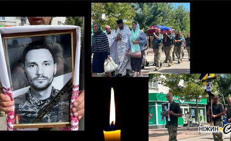 Ніжинська громада провела в останню путь загиблого воїна ВОВК Ігоря Володимировича